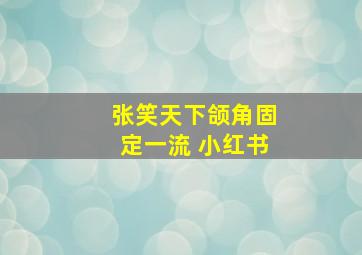 张笑天下颌角固定一流 小红书